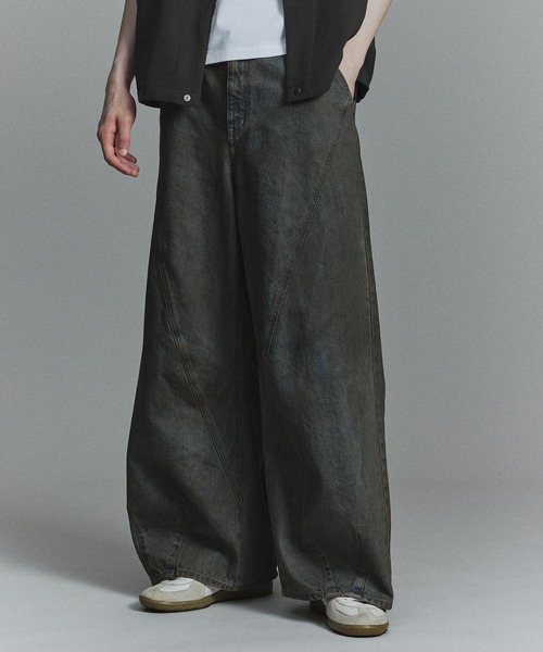 公式サイト PUBLIC 立体裁断ワイドバギーパンツ DENIM ジーンズ TOKYO パンツ