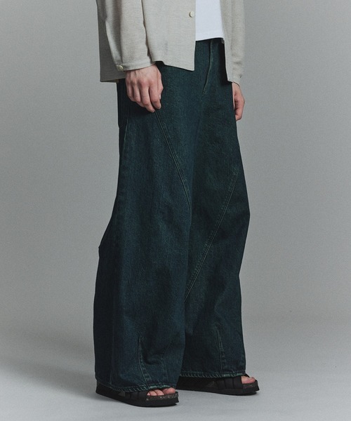 パンツ public tokyo buggy denim PUBLIC TOKYO ジーンズ DENIM 立体裁断ワイドバギーパンツ