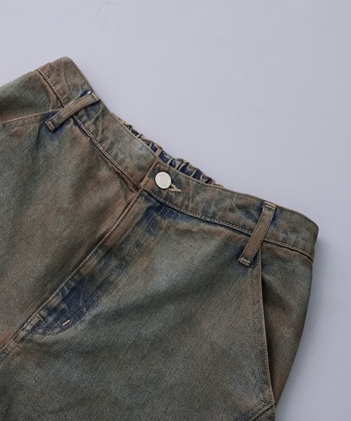PUBLIC TOKYO ジーンズ DENIM 立体裁断ワイドバギーパンツ