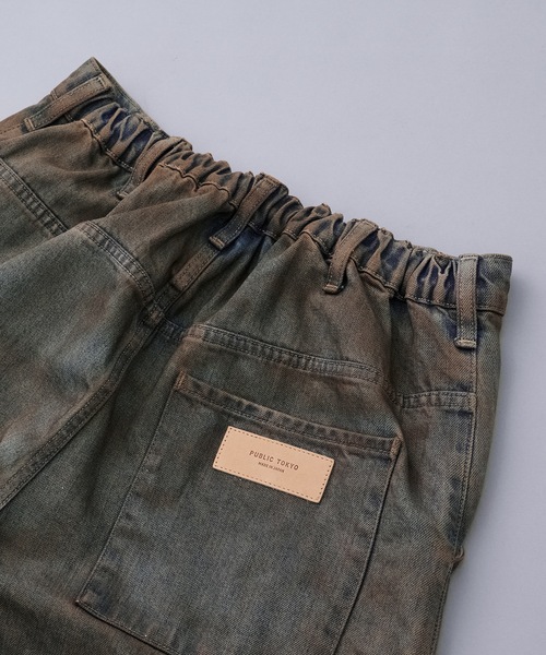 パンツ public tokyo buggy denim PUBLIC TOKYO ジーンズ DENIM 立体裁断ワイドバギーパンツ