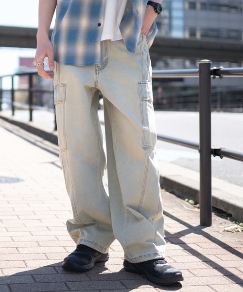 WEGO（ウィゴー） ワイドパンツ ジーンズ WEGO/イージー3Dバレルレッグ