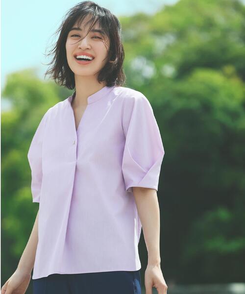 ブラウス シャツ スキッパータックスリーブブラウス「洗濯機洗い可」 レディース | OPAQUE.CLIP | 03