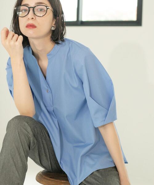 ブラウス シャツ スキッパータックスリーブブラウス「洗濯機洗い可」 レディース | OPAQUE.CLIP | 24
