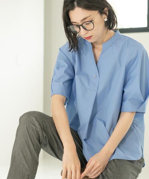 ブラウス シャツ スキッパータックスリーブブラウス「洗濯機洗い可」 レディース | OPAQUE.CLIP | 23