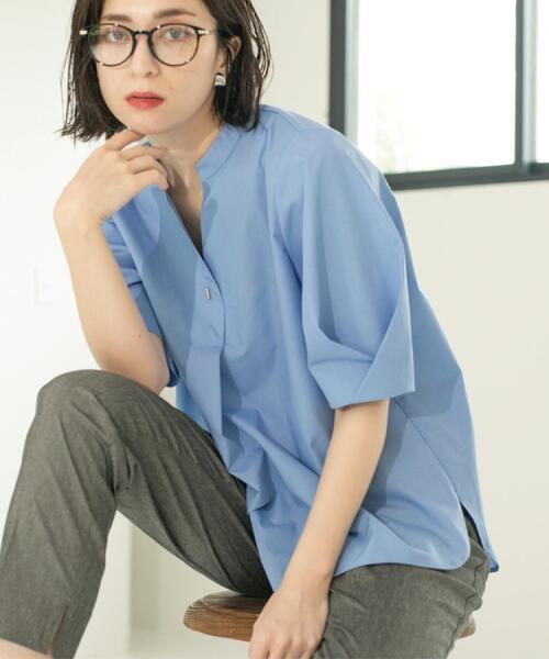 ブラウス シャツ スキッパータックスリーブブラウス「洗濯機洗い可」 レディース | OPAQUE.CLIP | 21