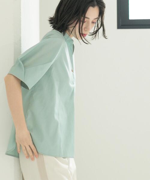 ブラウス シャツ スキッパータックスリーブブラウス「洗濯機洗い可」 レディース | OPAQUE.CLIP | 19