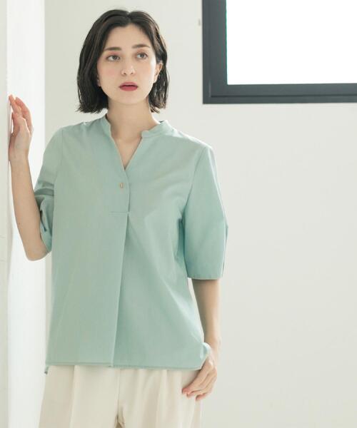 ブラウス シャツ スキッパータックスリーブブラウス「洗濯機洗い可」 レディース | OPAQUE.CLIP | 18