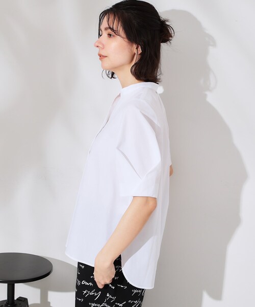 ブラウス シャツ スキッパータックスリーブブラウス「洗濯機洗い可」 レディース | OPAQUE.CLIP | 14