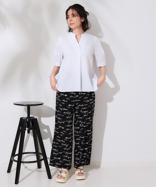 ブラウス シャツ スキッパータックスリーブブラウス「洗濯機洗い可」 レディース | OPAQUE.CLIP | 13