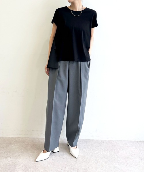 N.O.R.C tシャツ タイプライターバックシャントップス「クール