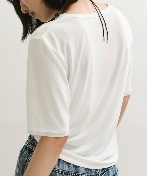 ADAM ET ROPE' tシャツ フィブリルジャージTシャツ レディース