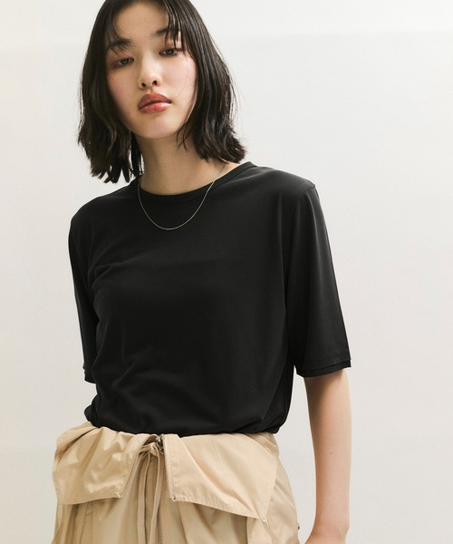 ADAM ET ROPE' tシャツ フィブリルジャージTシャツ レディース