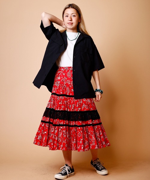 [BURLAP OUTFITTER] рубашка с коротким рукавом MEDIUM оттенок голубого прочее мужской 