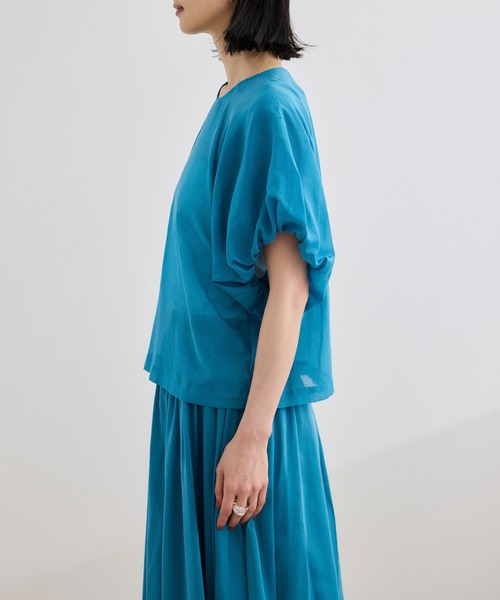 ROPE' ブラウス シャツ 「洗える」コットンシルクブラウス