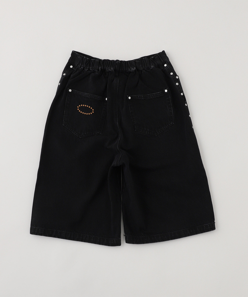 AFB ショーツ shorts AFB ジーンズ / エーエフビー STUDDED WIDE SHORTS メンズ : ZOZOTOWN