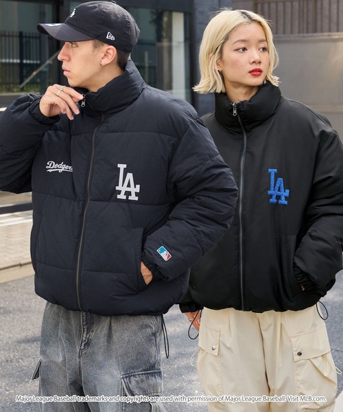 Dodgers ダウンジャケット ネイビー ブラック MLB ブルゾン M ダークネイビー メンズ : ZOZOTOWN Yahoo!店 - 通販