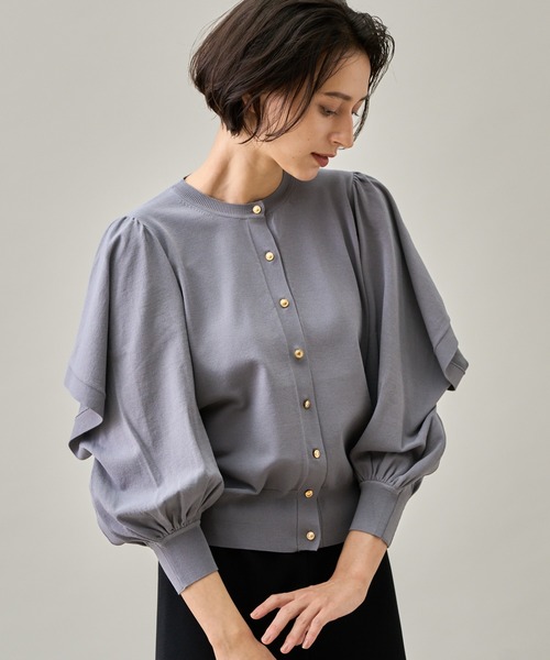 ANAYI 「ANAYI」 ニットカーディガン 38 トップグレー