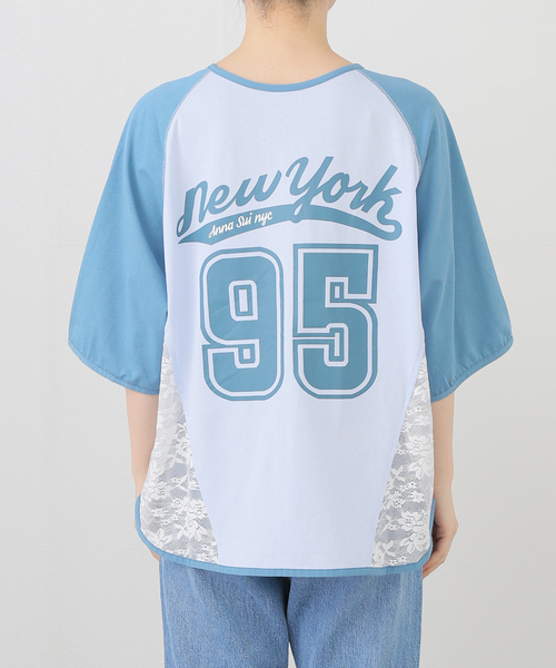 ANNA SUI シャツ ANNA SUI tシャツ NYC “NYC” 刺繍 Tシャツ 「SP」 レディース