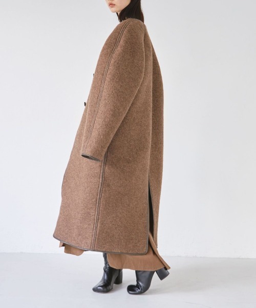 TODAYFUL 「TODAYFUL」 ノーカラーコート 36 ブラック レディース