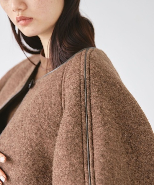 TODAYFUL 「TODAYFUL」 ノーカラーコート 36 ブラック レディース