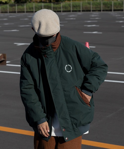 Perushu」 ブルゾン LARGE カーキ メンズ Perushu ペルーシュ ダウン 