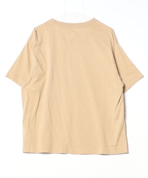 「TOMMY HILFIGER」 半袖Tシャツ M ベージュ メンズ_画像2
