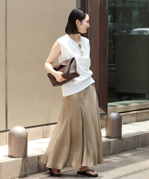 Plage washableフレアロングスカート plage スカート 「追加」Washable Fibril ロングスカート 3