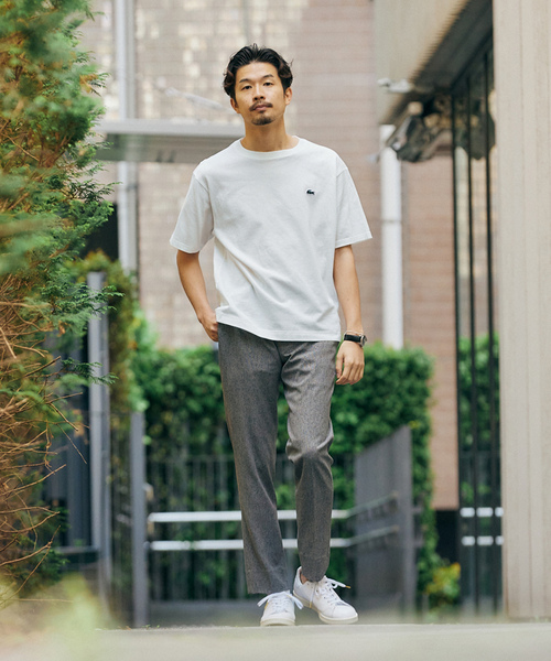 「LACOSTE」 半袖Tシャツ 4 ホワイト メンズ
