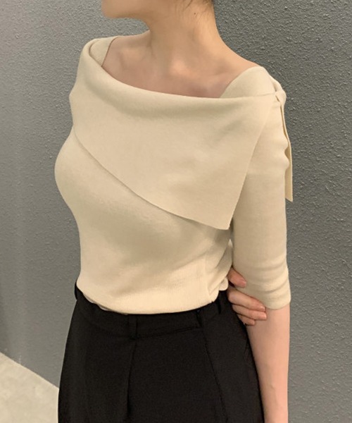 七分袖オフショルダートップス レディース : ZOZOTOWN Yahoo!店 - 通販