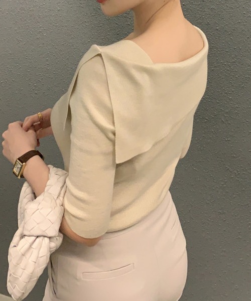 七分袖オフショルダートップス レディース : ZOZOTOWN Yahoo!店