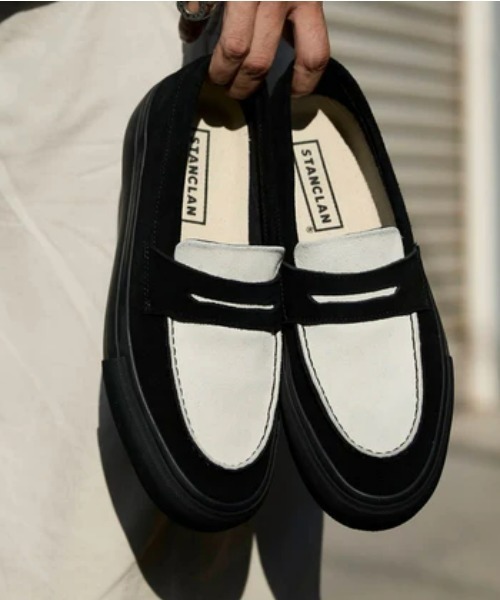 STANCLAN（スタンクラン） スリッポン 「STANCLAN」PENNY Suede Black