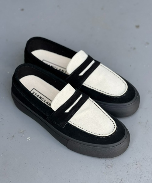 STANCLAN（スタンクラン） スリッポン 「STANCLAN」PENNY Suede Black