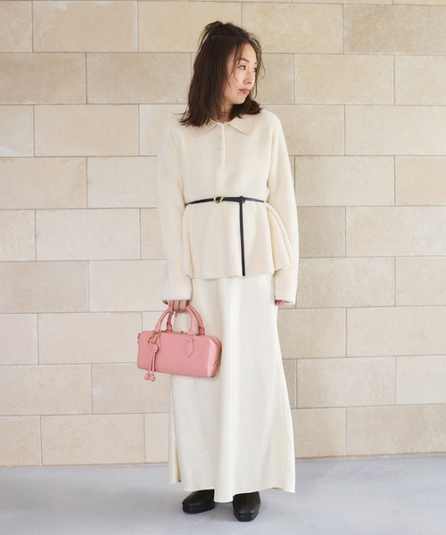 VIS（ビス） ボストンバッグ ロゴスエードミニボストンバッグ/2WAY