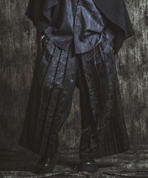 NO ID.（ノーアイディー） パンツ 「NO ID.」Hakama Pleats Trousers