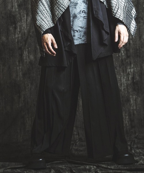 NO ID.（ノーアイディー） パンツ 「NO ID.」Hakama Pleats Trousers