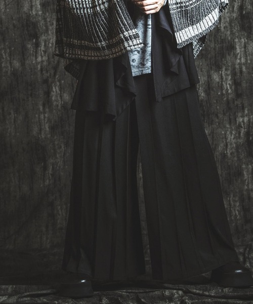 NO ID.（ノーアイディー） パンツ 「NO ID.」Hakama Pleats Trousers
