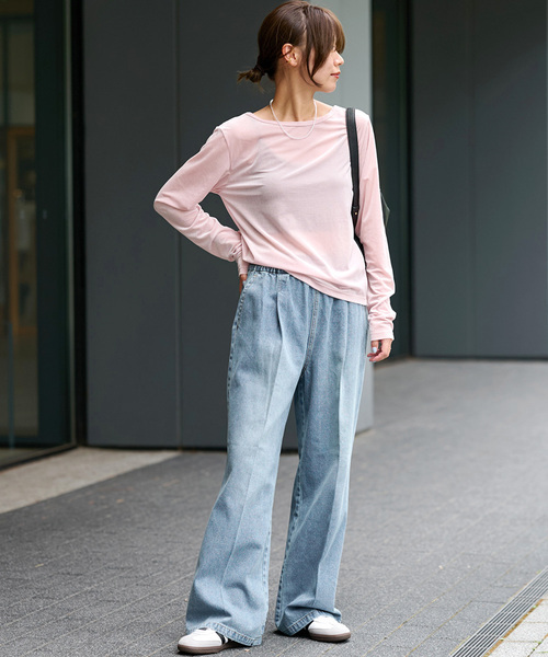 [JOURNAL STANDARD relume] обработка Denim брюки 36 голубой женский 