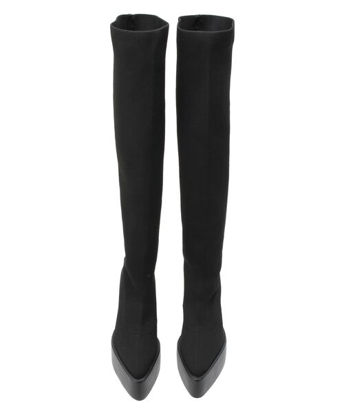 GYDA（ジェイダ） ブーツ チャンキーソール KNEEニットブーツ