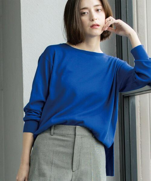 ニット セーター ボートネックニット/エクストラファインメリノウール「THEシリーズ/洗濯機OK」 レディース | OPAQUE.CLIP | 05