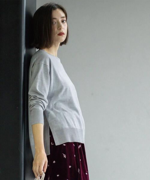 ニット セーター ボートネックニット/エクストラファインメリノウール「THEシリーズ/洗濯機OK」 レディース | OPAQUE.CLIP | 16