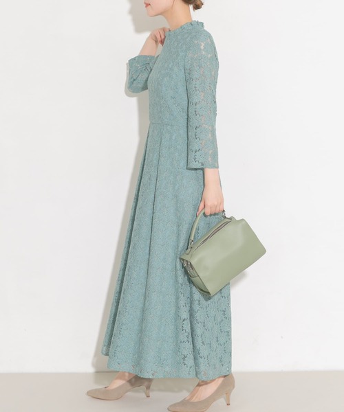 kaene（カエン） 長袖ワンピース 38 グリーン レディース : ZOZOTOWN