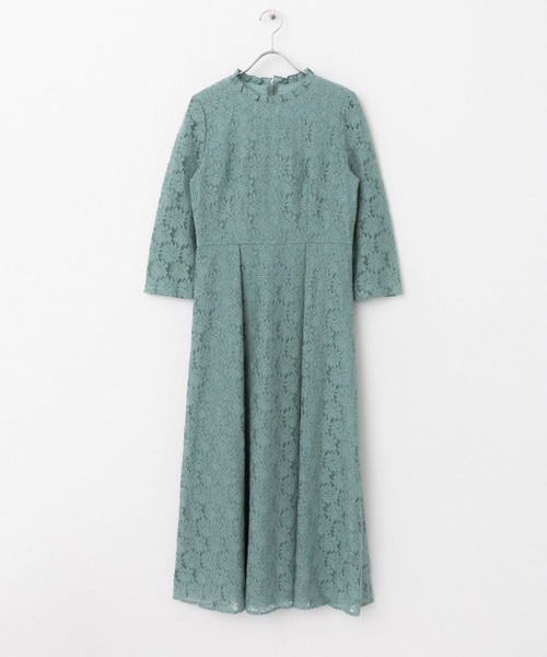 kaene（カエン） 長袖ワンピース 38 グリーン レディース : ZOZOTOWN