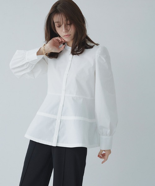 「Pierrot」 長袖チュニック M オフホワイト レディース