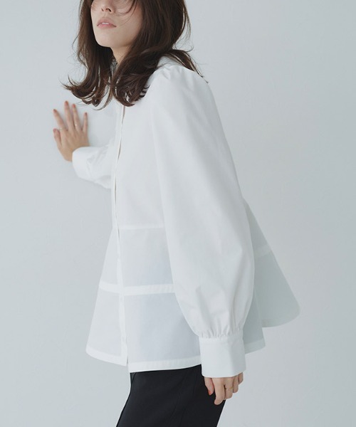 「Pierrot」 長袖チュニック M オフホワイト レディース