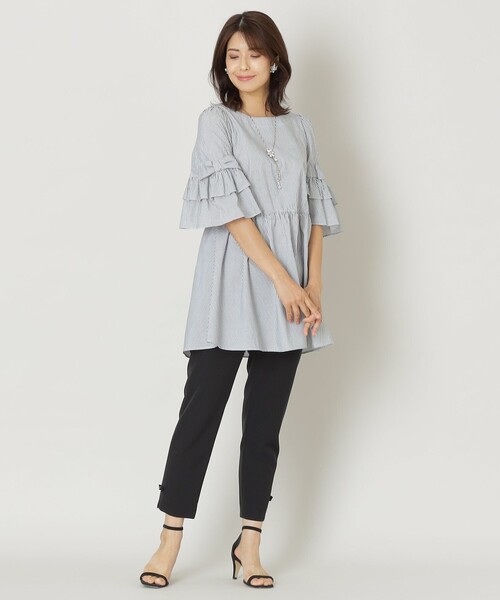 TO BE CHIC」 7分袖ブラウス 40 ベージュ レディース 【公式通販】