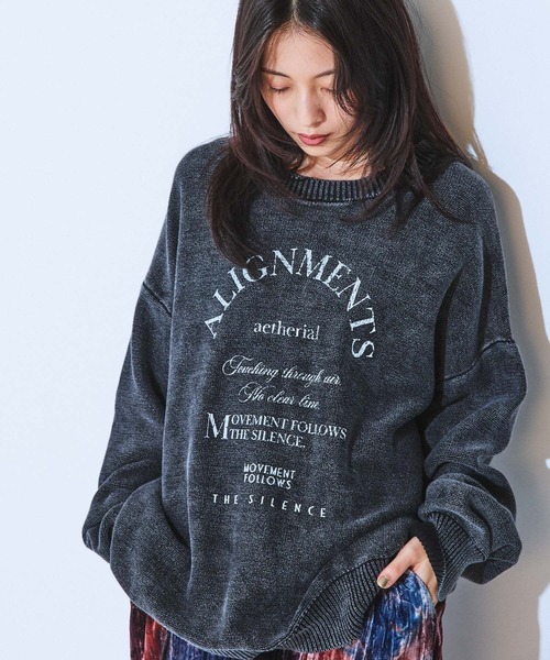 ニット セーター アーチMIXロゴニットプルオーバー/603819 レディース | JEANASIS | 09