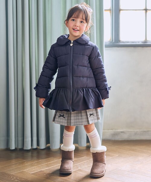 ANY（エニィ） ブーツ リボンフェイクムートンブーツ キッズ 子供