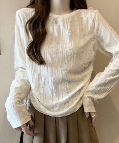 Sally Lunn tシャツ ラフシルエットバックスリットトップス レディース