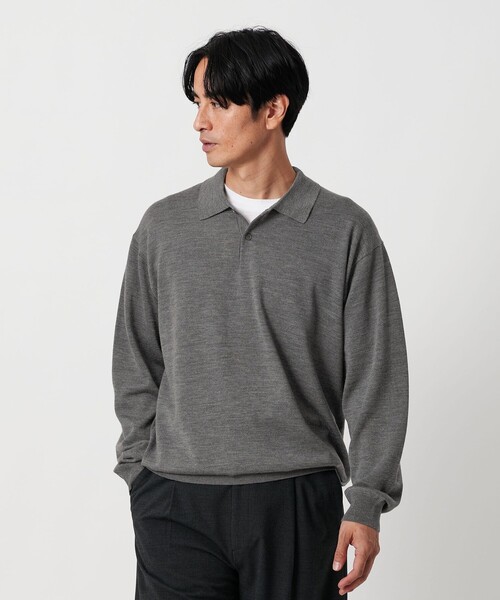 BEAUTY＆YOUTH UNITED ARROWS ポロシャツ SUPER130 ウール ポロニット