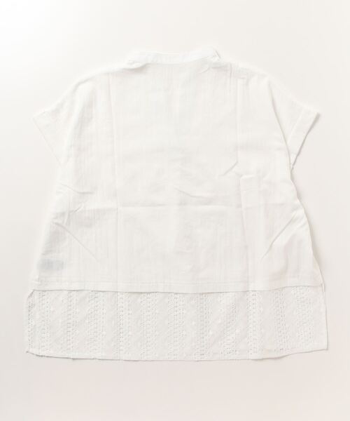 「terrace」 半袖ブラウス MEDIUM オフホワイト レディース_画像3